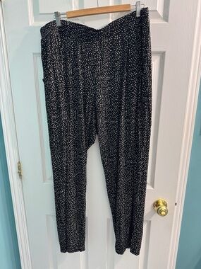 long tall sally Black and White Speckle pant